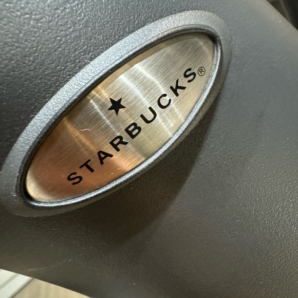 Starbucks Thermal Coffee Thermos Carafe 32oz Pitcher Migo Gray/Black Slant - Picture 9 of 10